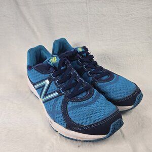 New Balance Men's Shoes WL636BL Size 5.5, Blue Neon Green Slide On